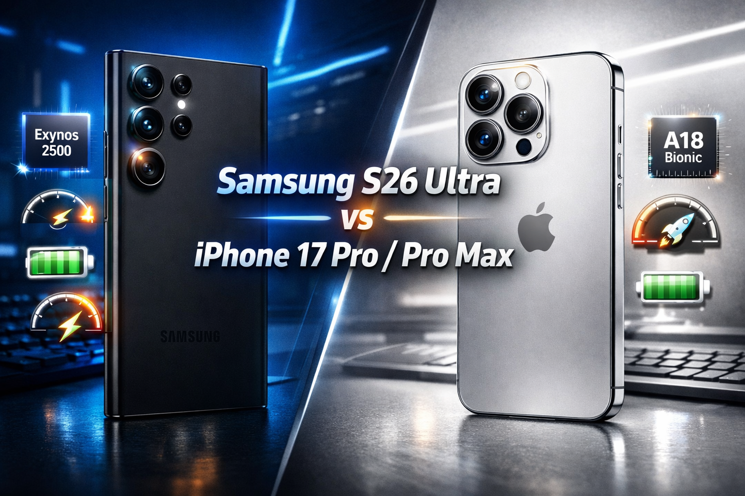 Samsung Galaxy S26 Ultra vs iPhone 17 Pro / Pro Max